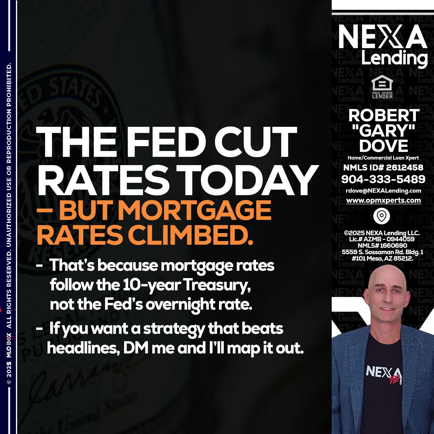 THE FED CUT - OpmXperts Your Mortgage Loan Xperts -