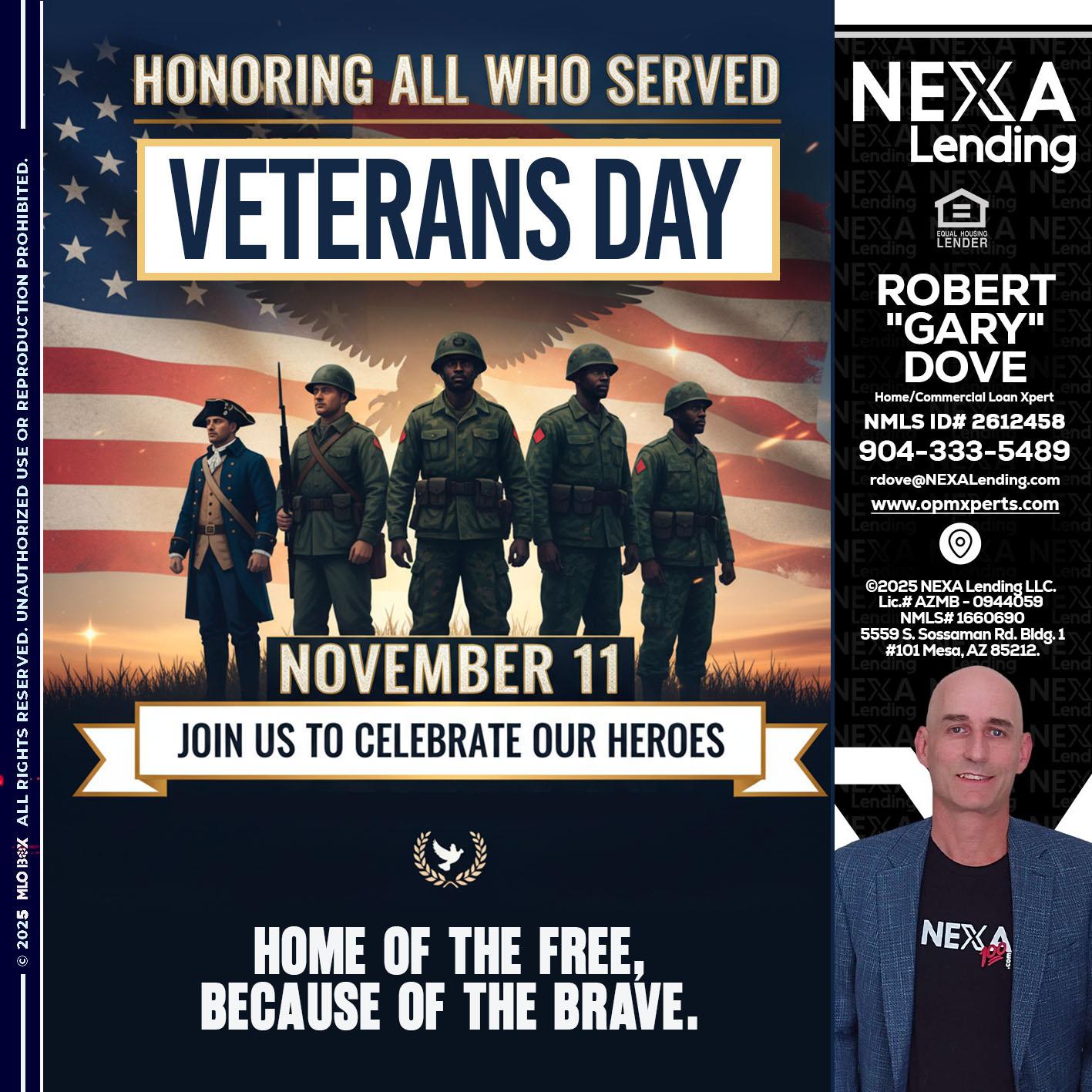 VETERANS DAY - OpmXperts Your Mortgage Loan Xperts -