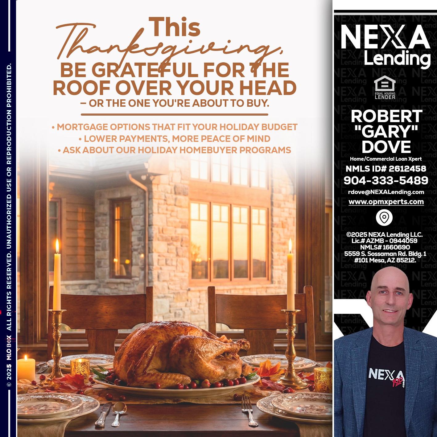 THIS THANKSGIVING - OpmXperts Your Mortgage Loan Xperts -