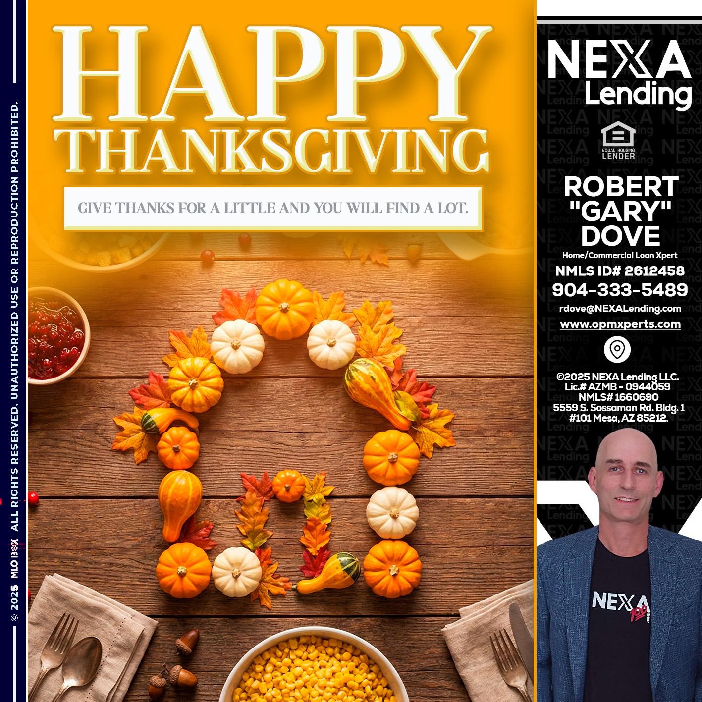 HAPPY THANKSGIVING - OpmXperts Your Mortgage Loan Xperts -