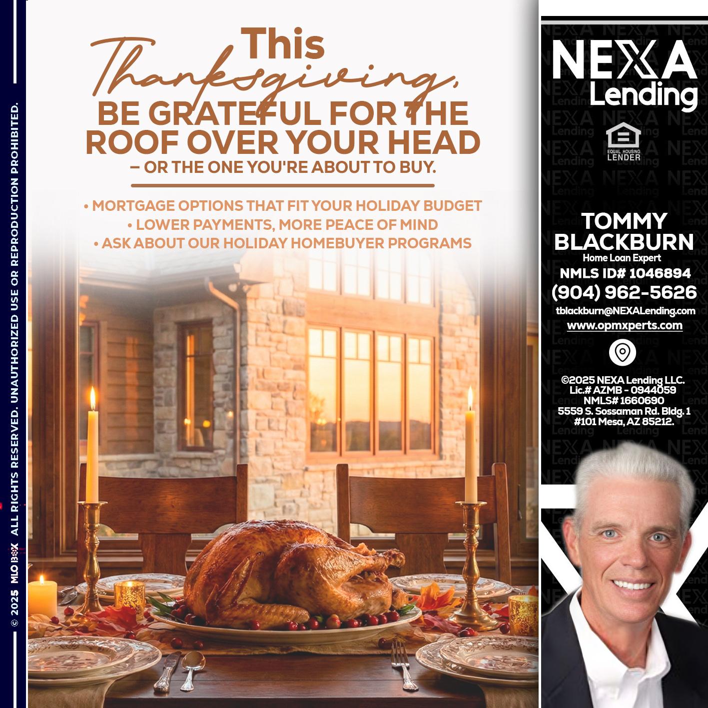 THIS THANKSGIVING - OpmXperts Your Mortgage Loan Xperts -