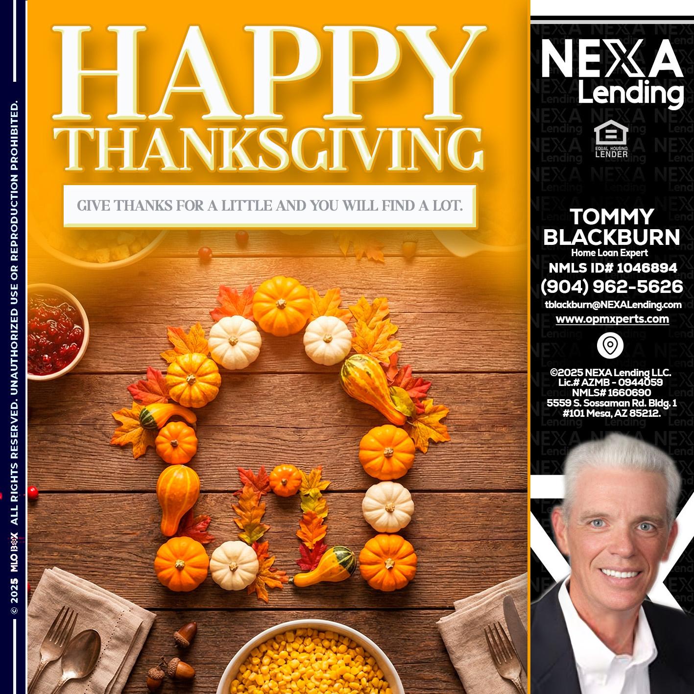 HAPPY THANKSGIVING - OpmXperts Your Mortgage Loan Xperts -