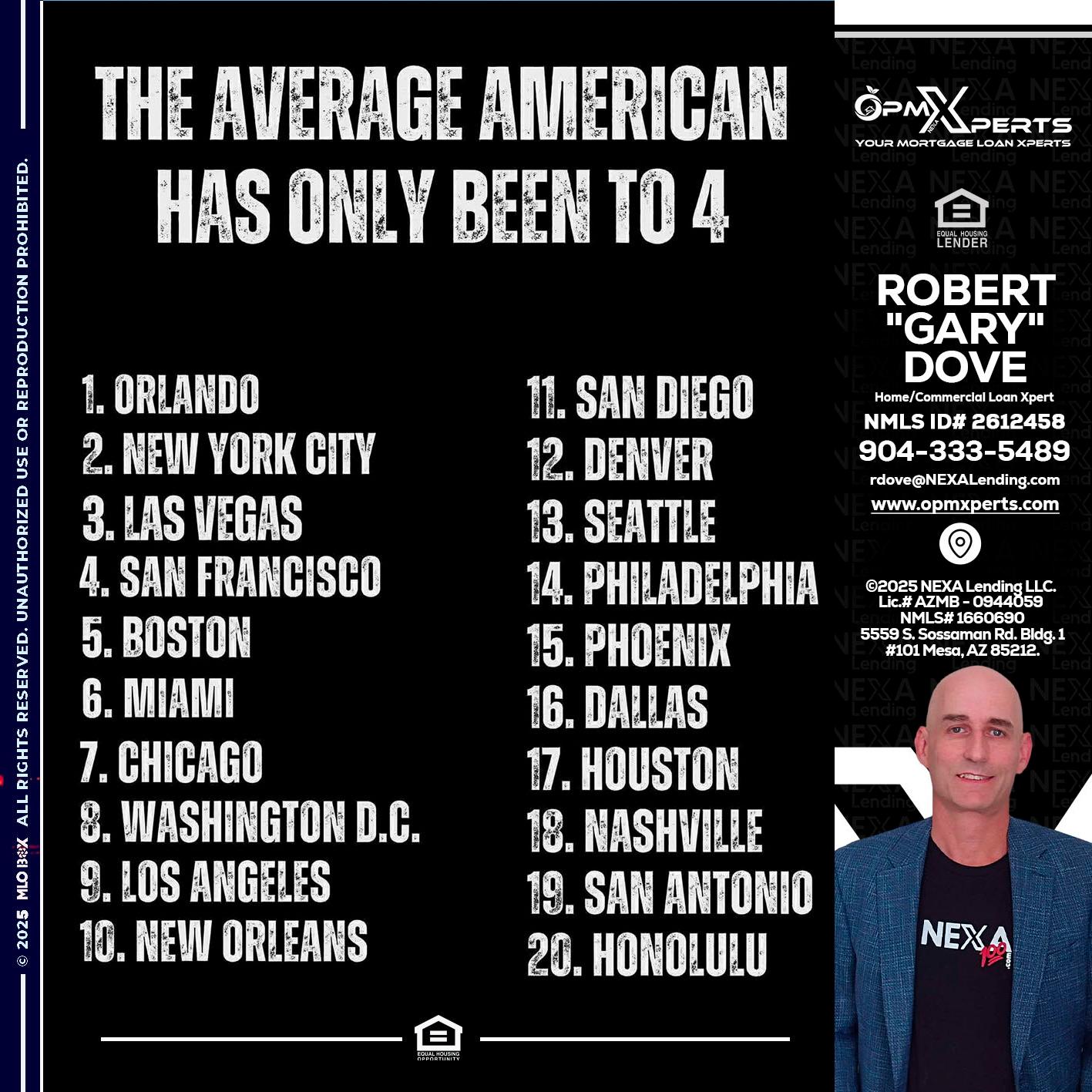 THE AVERAGE AMERICAN - OpmXperts Your Mortgage Loan Xperts -