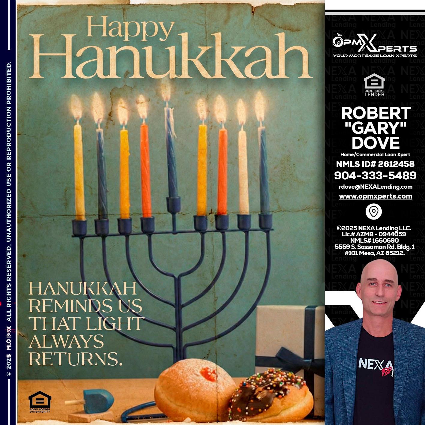 HAPPY HANUKKAH - OpmXperts Your Mortgage Loan Xperts -