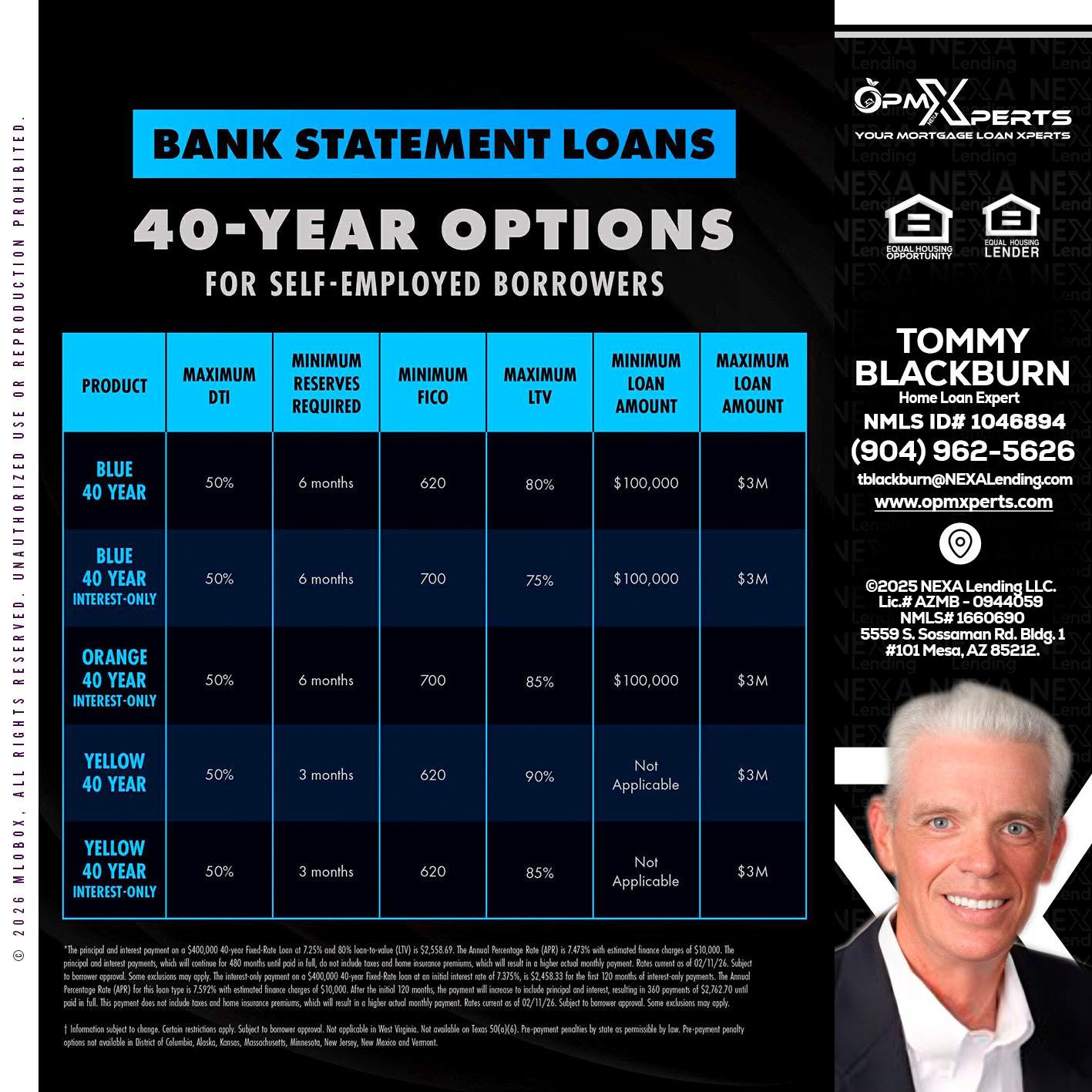 40 YR. OPTIONS - OpmXperts Your Mortgage Loan Xperts -