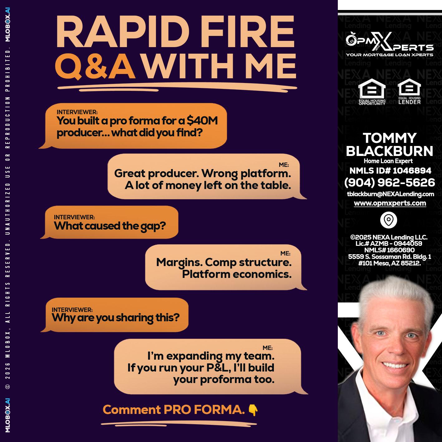 RAPID FIRE - OpmXperts Your Mortgage Loan Xperts -