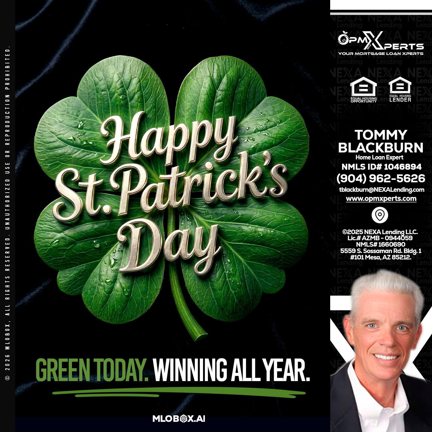 happy st. Patricks day - OpmXperts Your Mortgage Loan Xperts -