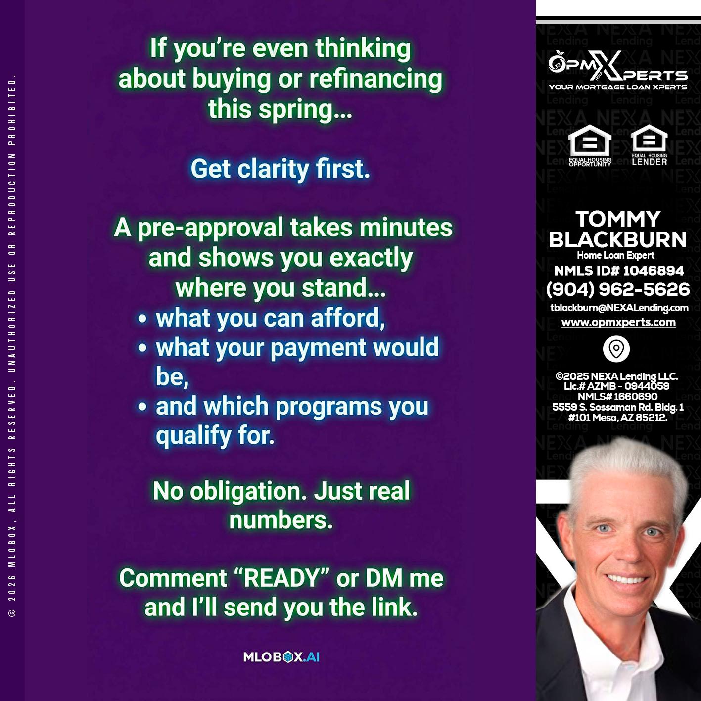 IF YOU THINKING - OpmXperts Your Mortgage Loan Xperts -