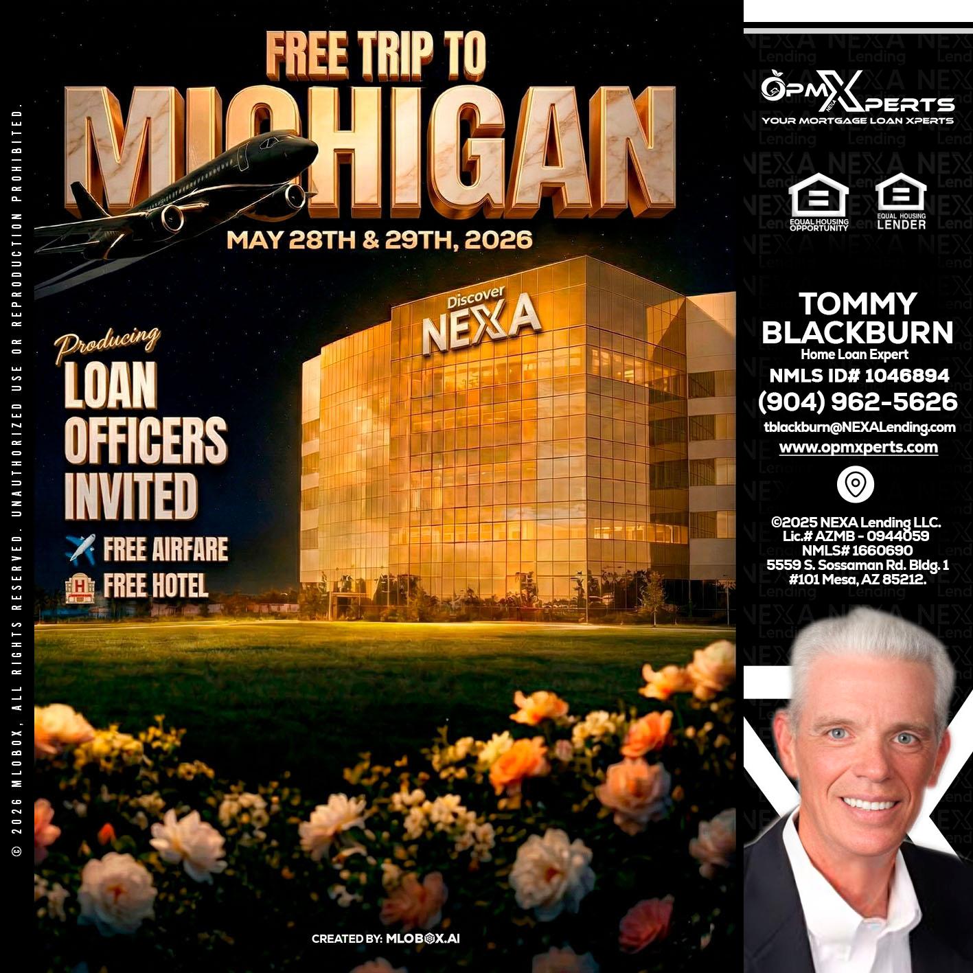 FREE TRIP TO MICHIGAN - OpmXperts Your Mortgage Loan Xperts -