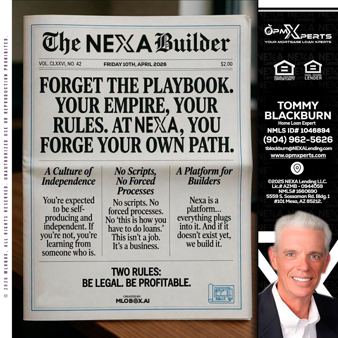 THE NEXA BUILDER - OpmXperts Your Mortgage Loan Xperts -