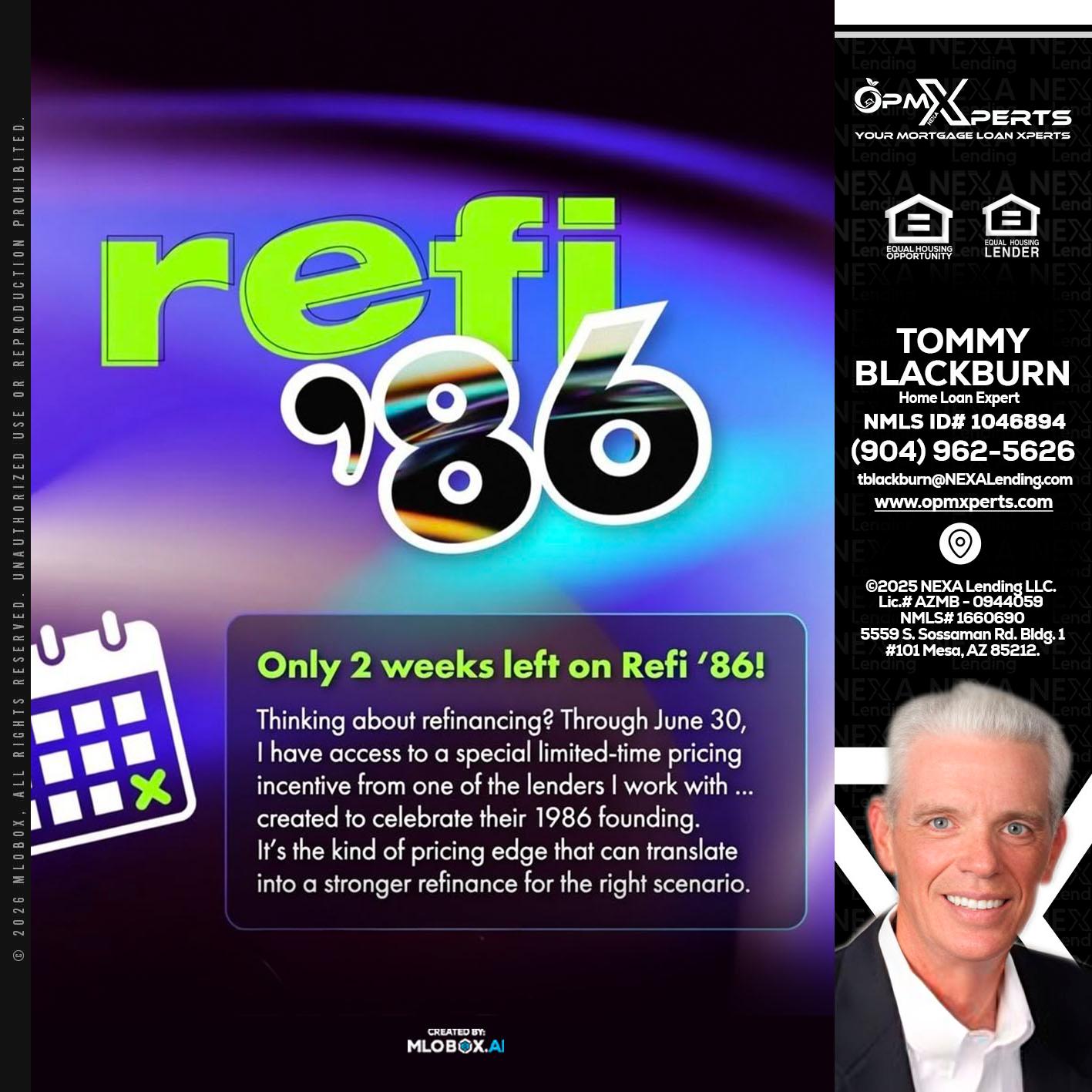 REFI 86 - OpmXperts Your Mortgage Loan Xperts -